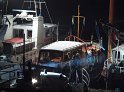 Feuer auf Yacht Motorraum Koeln Rheinau Hafen P52